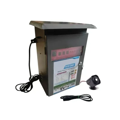 Premium Quality 20 KV Metal Body Power Fence Solar Zatka Machine for 80 Acre with Cable, Siren and 2 Pcs Warning Plates 
