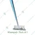 8-Tine Metal Garden Rake with Handle for Efficient Soil Cultivation