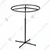 KTG Circle Rotatable Garment Clothing Metal Hanger Stand for store and Display Uses - Black colour 