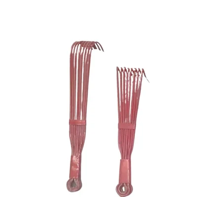 Metal Hand Rake for Efficient Garden Cleaning & Light Soil Work