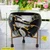 Ecofynd Lio Black Metal Planter Pot with Gold Stand | Modern Style Planter Set for Indoor Outdoor Home Decor 