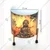 Table Top Metal Planter/Flower Pot with Meditating Buddha Design for Home Decor