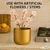 Ecofynd Metal Plant Pot, For Home Garden Decor Planter For Living Room Bedroom Interior (Gold Finish, POT047)