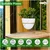 Ecofynd 6 inch White Metal Planter Pot with Stand | Used for Indoor Home & Garden Decoration