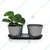 Durable Metal Pot with Tray Stylish Rust-Resistant Planter for Indoor & Outdoor Use, Modern Decorative Design