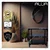 Alija 36 x 23 x 18 Inch 3 Shelves Multipurpose Storage Rack(Color-Black ,Gauge-24 Gauge Shelves & 18 Gauge Angle)