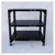 Alija 36 x 23 x 18 Inch 3 Shelves Multipurpose Storage Rack(Color-Black ,Gauge-24 Gauge Shelves & 18 Gauge Angle)