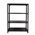 Menage 36 x 41 x 12 Inch 4 Shelves Slotted Angle Metal Rack