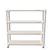 Alija 48x47x12 Inch 4 Shelves Slotted Angle Metal Rack For Multipurpose uses (Colour-Ivory)(Gauge-22 gauge shelves, 16 gauge angle)