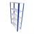Premium Quality 36 x 23 x 9 Inch 5 Shelves Powder Coated Metal Rack For Multipurpose Use (24 Gauge Shelf & 18 Gauge Angle)(Color-White Shelves & Blue Angle)