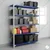 Premium Quality 84 x 36 x 15 Inch 5 Shelves Powder Coated Metal Rack For Multipurpose Use(Color-Blue Shelves & Ivory Angle )