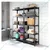 Menage 60 x 24 x 12 Inch 5 Shelves Slotted Angle Metal Rack