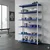 Premium Quality 72 x 35 x 12 Inch 6 Shelves Powder Coated Metal Rack For Multipurpose Use (24 Gauge Shelf & 18 Gauge Angle)(Color-Blue Shelf & Ivory Angle )