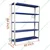 Premium Quality 84 x 48 x 24 Inch 5 Shelves Powder Coated Metal Rack For Multipurpose Use(Color-Blue Shelves & Ivory Angle )