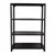 Menage 48x35x12 Inch 4 Shelves Metal Slotted Angle Rack For Multipurpose Use