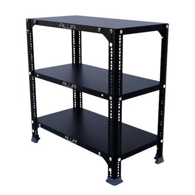 ALIJA 24 x 23 x 12 Inch 3 Shelves Multipurpose Storage Rack With Accessories(Gauge-24 Gauge Shelves, 18 Gauge Angle)