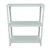 FIDVI® 9D X 23L X 30H Inch 3 Shelves Powder Coated Slotted Angle Metal Rack With Accessories -Ivory Colour (SR-513)