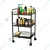 Vinayak Machines 31X14X19 Cm 3 Tier Premium Metal Rolling Trolley Cart Stand with Wheels