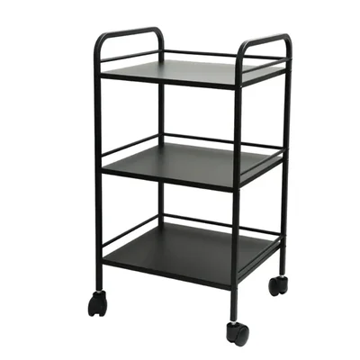 Vinayak Machines 31X14X19 Cm 3 Tier Premium Metal Rolling Trolley Cart Stand with Wheels