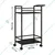 Premium Quality Metal Rolling 2 Tier Trolley with Wheels 