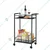 Premium Quality Metal Rolling 2 Tier Trolley with Wheels 