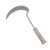 14 Inch Serrated Sickle with Iron Blade and Wooden Handle for Easy Cutting