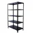 ALIJA 20 Gauge 72x29x18 Inch 5 Shelves Multipurpose Storage Rack With Accessories (Color-Black)