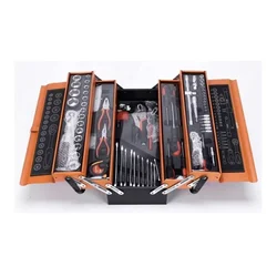 Premium Quality Cantilever Metal Tools Box With 84 Pcs Tools Set