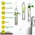 Ecofynd TTP011 Stylish Metal Wall Hanging Test Tube Planter for Elegant Indoor Decor(Pack of 3)