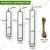 Ecofynd TTP011 Stylish Metal Wall Hanging Test Tube Planter for Elegant Indoor Decor(Pack of 3)