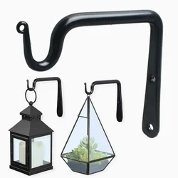Ecofynd 6.5 inches Straight Wall Hook Hanging Plant Bracket for Bird Feeders, Planters, Lanterns, Wind Chimes (Set of 4)