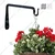 Ecofynd 6.5 inches Straight Wall Hook Hanging Plant Bracket for Bird Feeders, Planters, Lanterns, Wind Chimes (Set of 4)