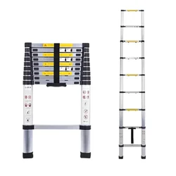 Heavy Duty 9 Steps (9 Feet/2.7 Meter)  Single Side Compact & Foldable Telescopic Ladder