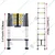 Heavy Duty 9 Steps (9 Feet/2.7 Meter) Single Side Compact & Foldable Telescopic Ladder