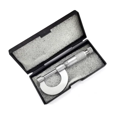 Cometek 0-25x0.01mm Micrometer Screw Gauge for Engineering Measurement Nickel Plated Brass