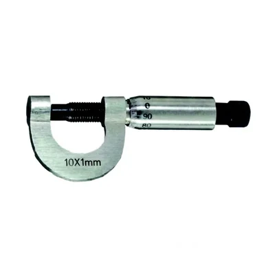 Akivin Micrometer Screw Gauge 10mm Measurement Range Pitch 1mm Brass Body