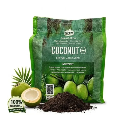 Pioneer Agro Coconut Manure - 5 Kg Pack Macro Secondary Micro Nutrient Fertilizer for Coconut Tree