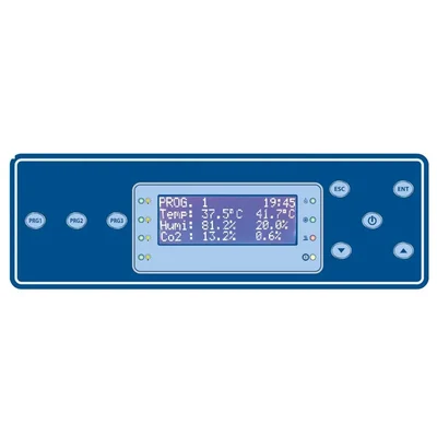 LuxMed Micro Processor CO2 Controller Jumbo LCD Menu Control 3 Step Program Dual Beam NDIR Sensor