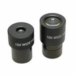 Cometek Wide Field 10x and 15x Microscope Eyepiece Lens with 23.2 mm Diameter for Compound Microscopes