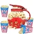 Enem Microwave Popcorn Maker With Borosilicate Glass,3-in-1 Lid (Measures, Kernels and Melts Butter) and 4 Popcorn Box