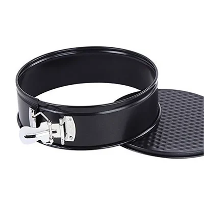 Carbon Steel Cake Pan for 1.2kg Cakes with Removable Base and Microwave Oven Safe