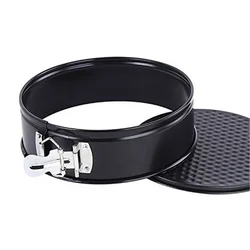 Carbon Steel Cake Pan for 1.2kg Cakes with Removable Base and Microwave Oven Safe