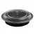 400 Pcs, 32 Oz Round Disposable Microwave Safe Food Container with Clear Lid