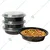 400 Pcs, 32 Oz Round Disposable Microwave Safe Food Container with Clear Lid