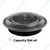 400 Pcs, 32 Oz Round Disposable Microwave Safe Food Container with Clear Lid