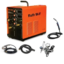 Ralli Wolf MIG 200S Single Phase IGBT Series MMA Welding Machine, 200 Amp with Inbuilt Fire Feeder (RM 20)