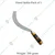 Hand Sickle with Mild Steel Blade for Efficient Paddy & Grass Cutting 