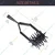 FALCON FGHT-308 Hand Soil Tiller |Heavy Duty Mild Steel Weeding,Loosening & Seed-Bed Preparation Tool for Garden & Farm