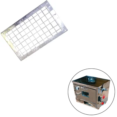 MS Tray For Indian 22 x 20 Inch(55.88 X50.8 Cm) Gas Operated Pizza Oven, 4 Pizza (Pack of 2)