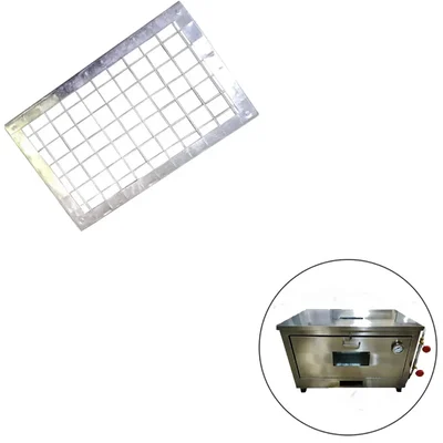MS Tray For Commercial 12x16 Inches Gas Pizza Oven Single Deck With Stone Base (Pack of 2)